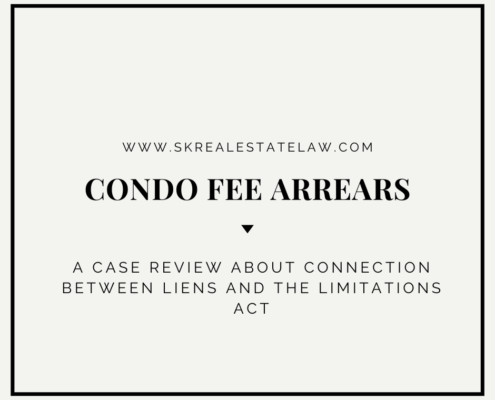 A cover photo describing the article about condo liens and the limitations act.